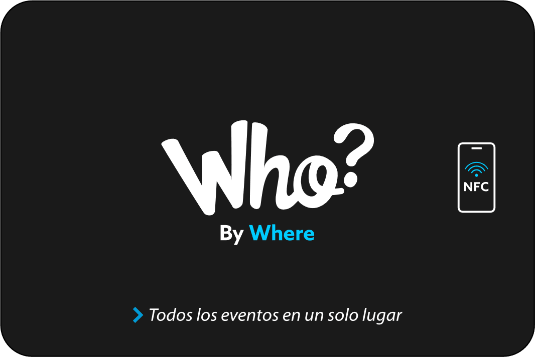 Tarjeta NFC Who? by Where (frente)